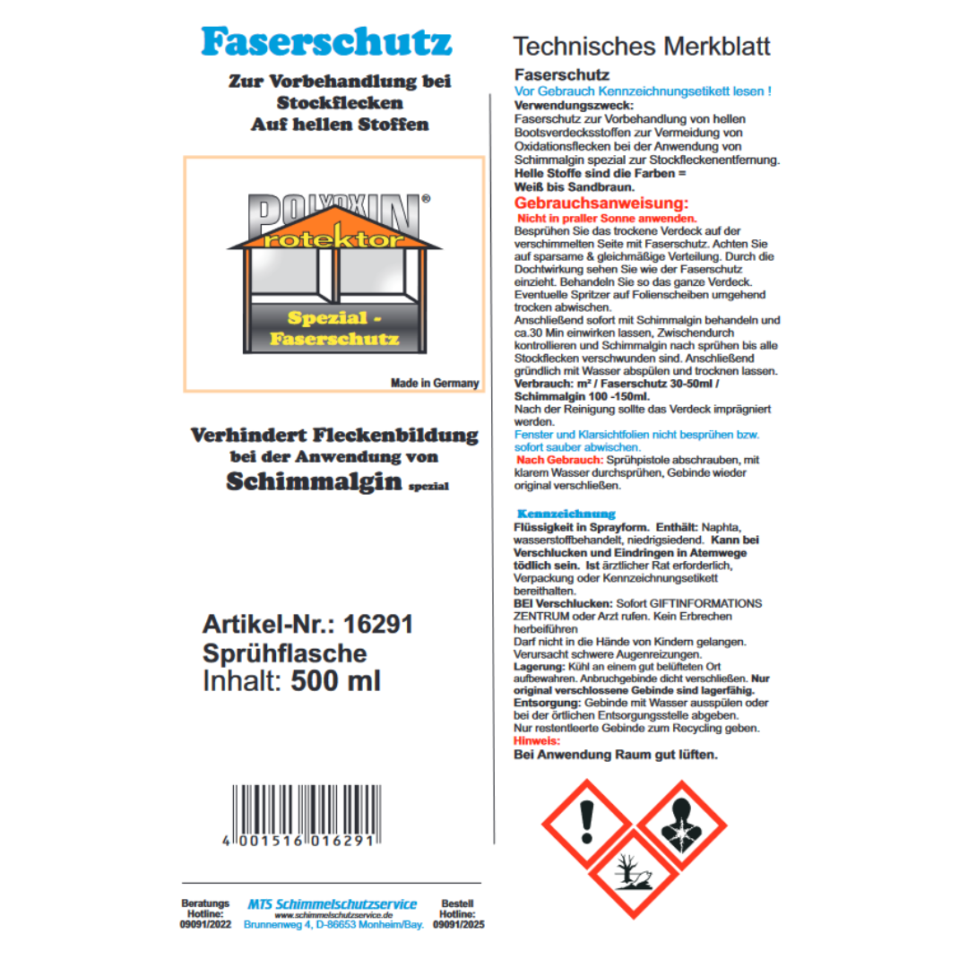 Faserschutz Polyoxin 500ml