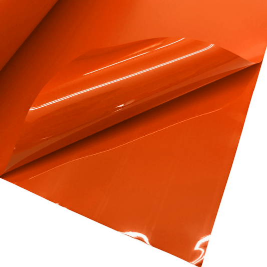 Lackfolie orange PVC Folie Meterware kaufen