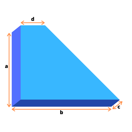 Dreieck mit Abschnitt Schaumstoff Zuschnitt nach Maß online bestellen