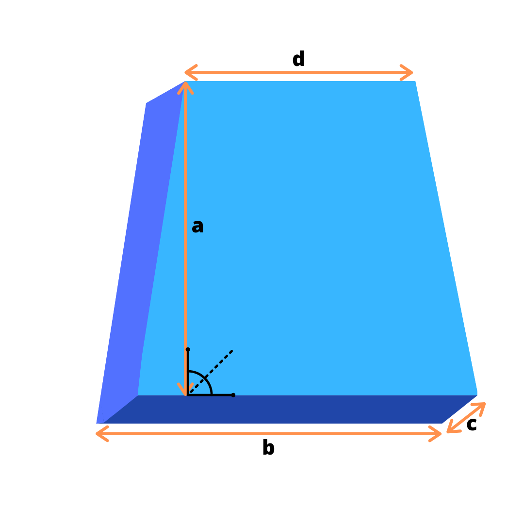 Trapez - Schaumstoff Zuschnitt