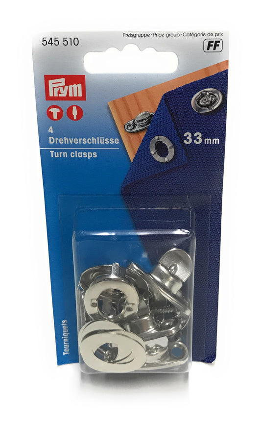 Prym Drehverschluss 33 mm 4 Stück