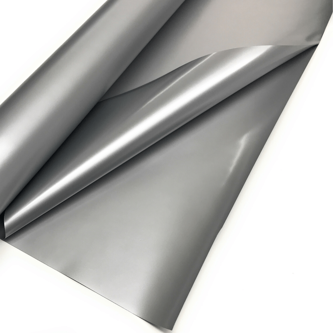 Lackfolie silber PVC Folie Meterware kaufen