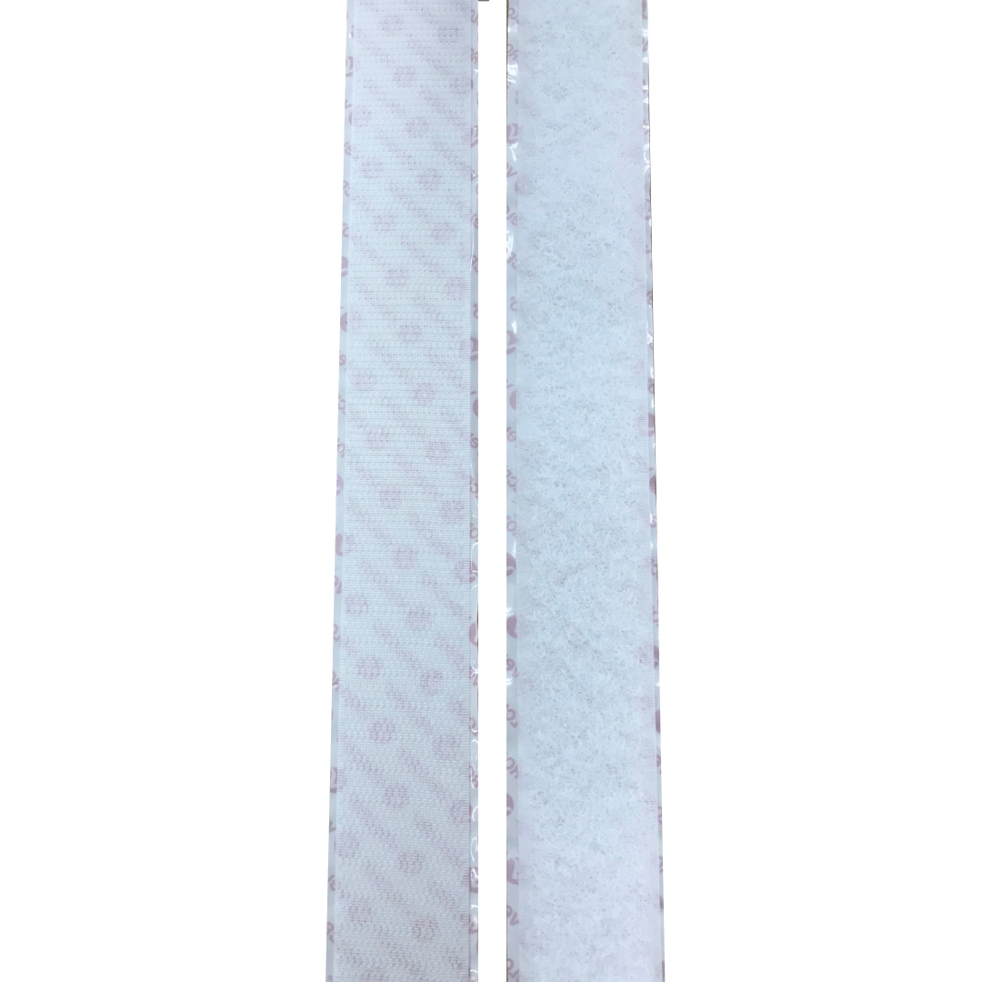 Klettenband 30 mm weiß selbstklebend kaufen, Online Bestellen