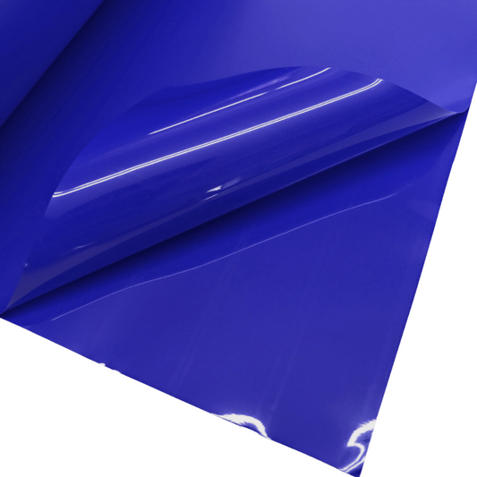 Lackfolie Blau PVC Folie Meterware kaufen