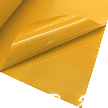 Lackfolie gelb PVC Folie Meterware kaufen