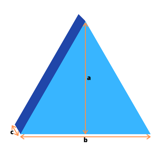 Gleichschenkliges Dreieck - Schaumstoff Zuschnitt