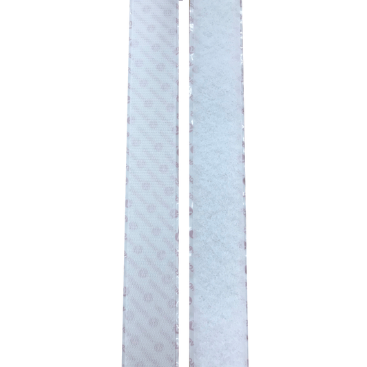 Klettband 30 mm weiß selbstklebend Meterware