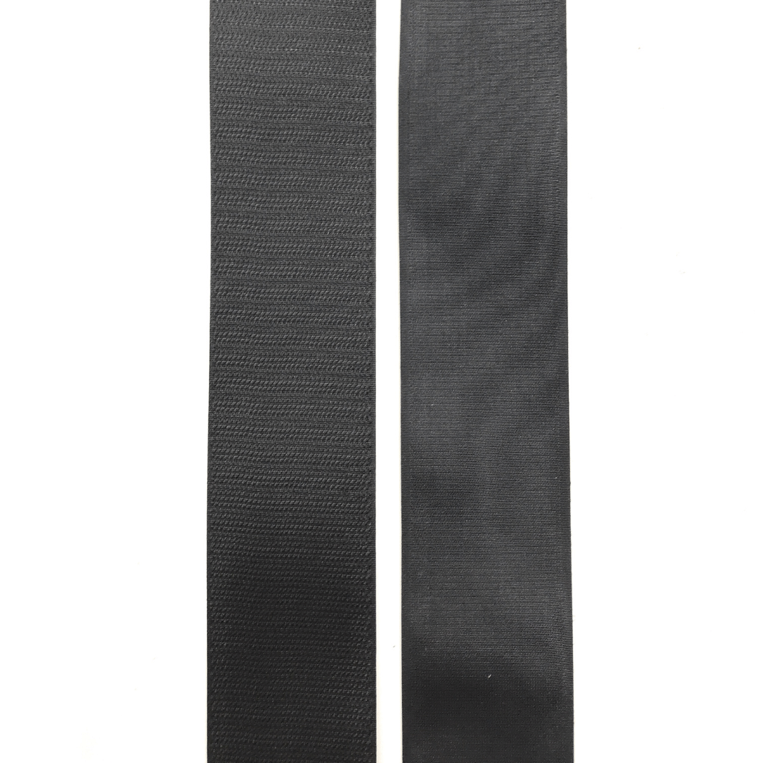 Klettband 50 mm schwarz Aufnähen Meterware