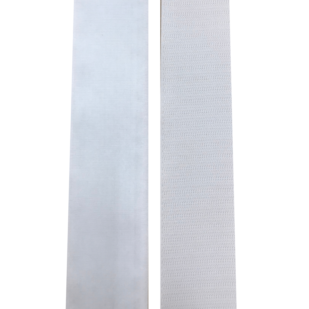 Klettband 50 mm weiß Aufnähen Meterware